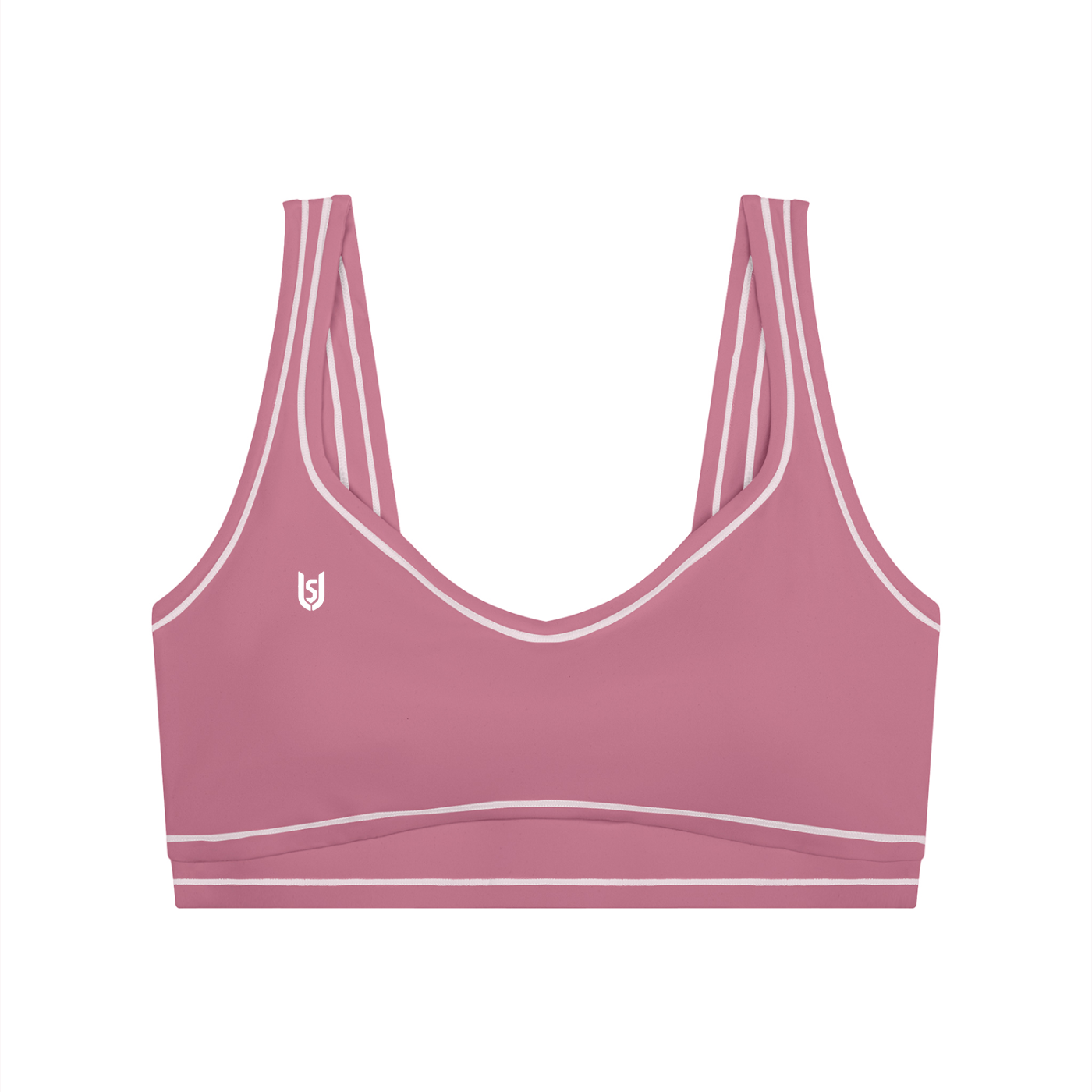 Limitless Topstitching Yoga Sports Bra — Polyamide Elastane