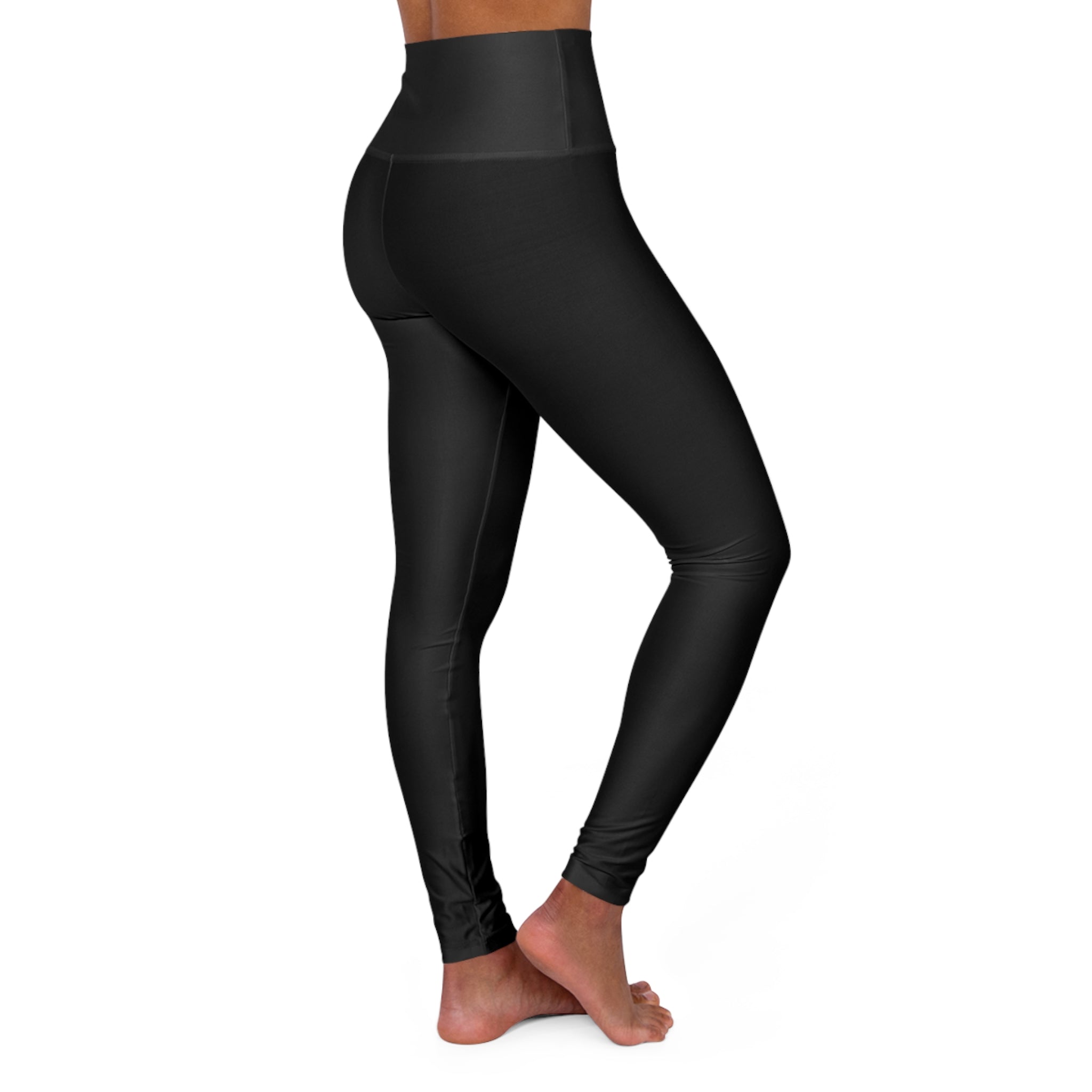 Unrestricted High-Waisted Yoga Leggings — Black Limitless Activewear