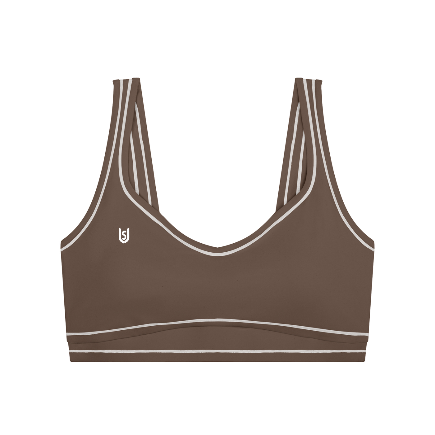 Limitless Topstitching Yoga Sports Bra — Polyamide Elastane