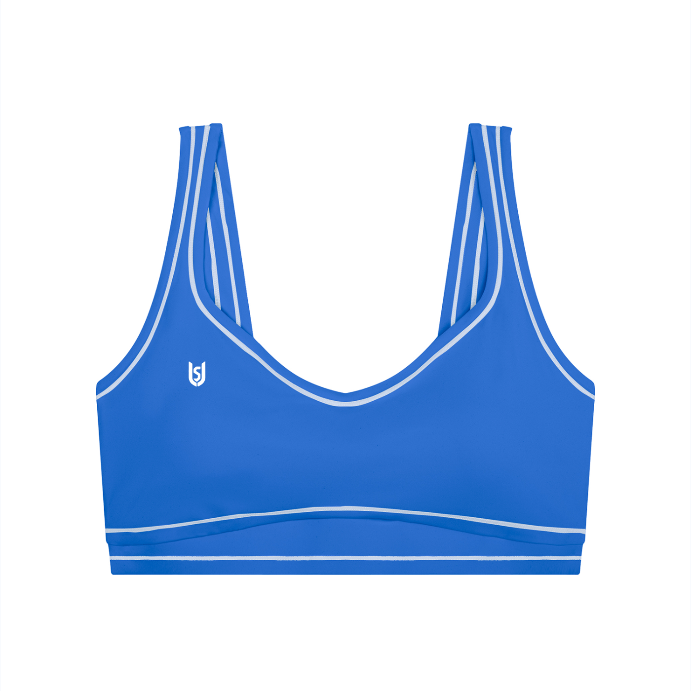 Limitless Topstitching Yoga Sports Bra — Polyamide Elastane