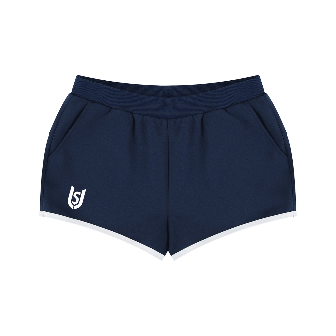 Limitless Retro Contrast Binding Shorts — 3" Stretch Blend