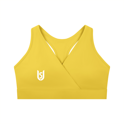 Limitless Crossover V-Neck Sports Bra — Nylon Spandex