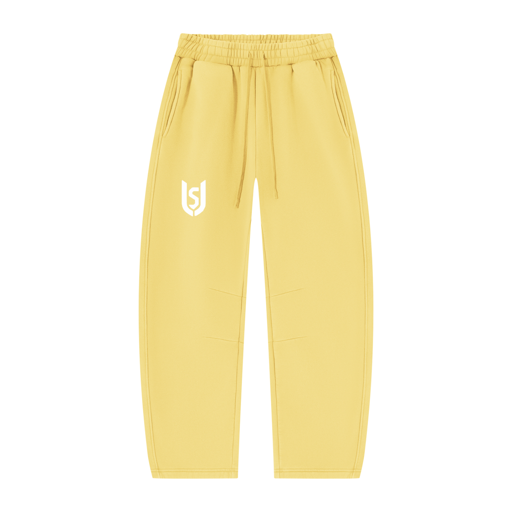 Unisex Vintage Wash Barrel Leg Fleece Sweatpants
