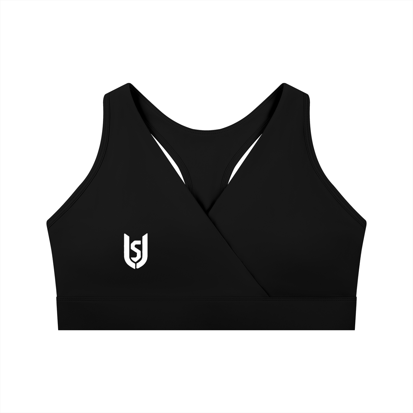 Limitless Crossover V-Neck Sports Bra — Nylon Spandex