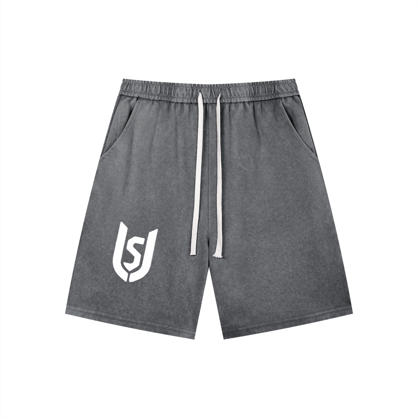 Unrestricted Vintage Wash Drawstring Shorts — 5" Inseam