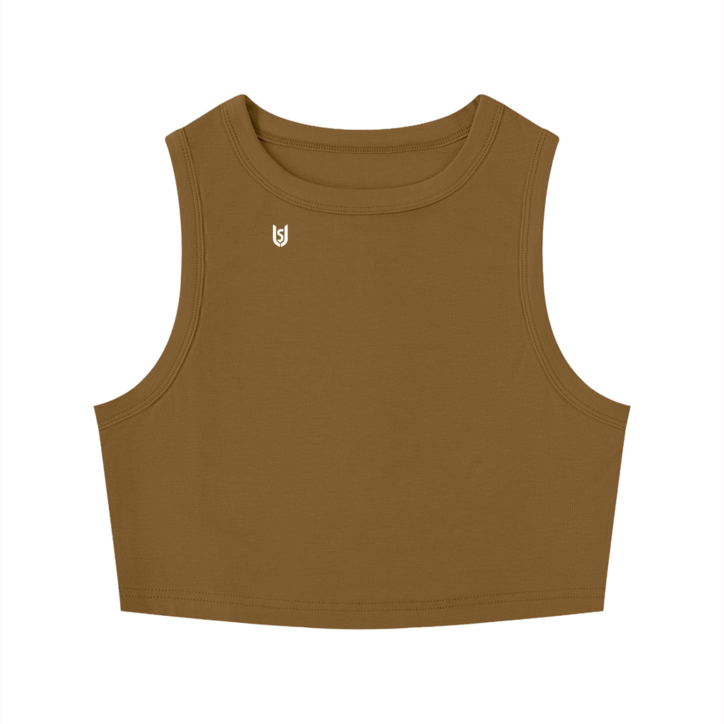 Women's Tight Crewneck Crop Tank Top