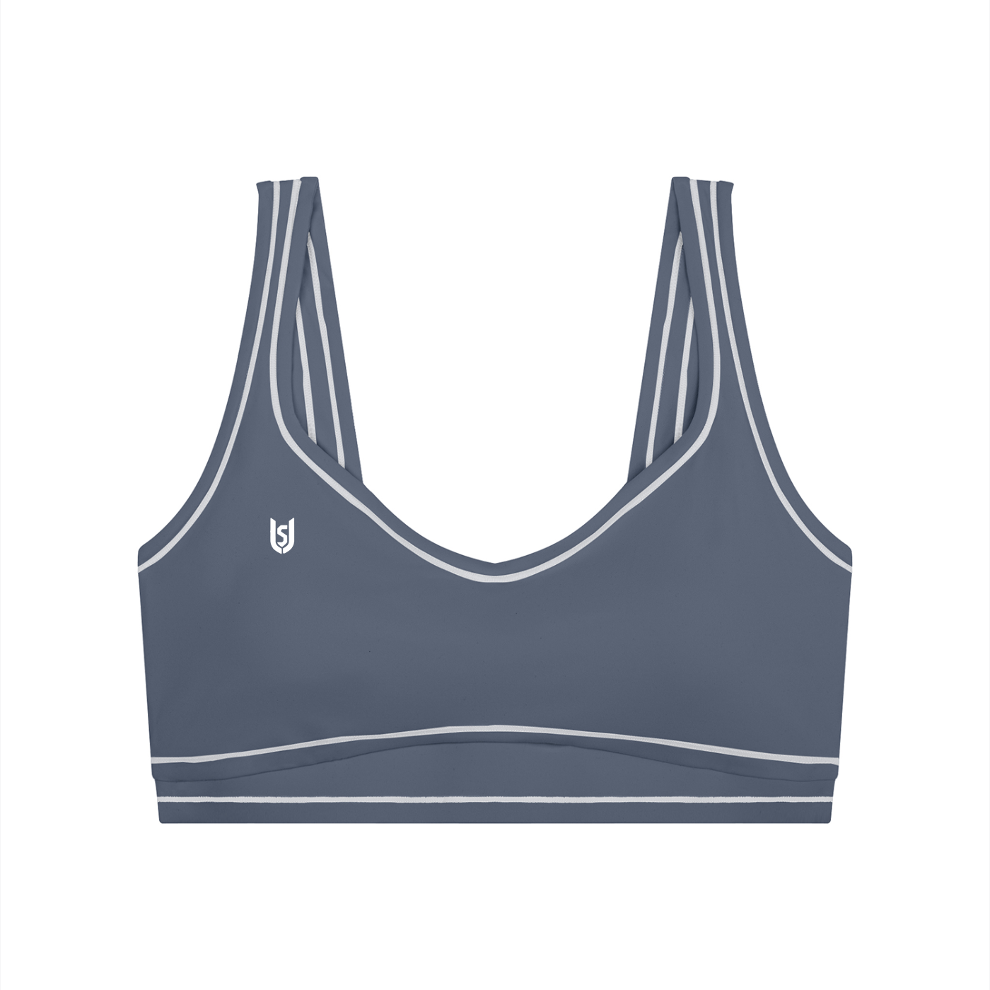 Limitless Topstitching Yoga Sports Bra — Polyamide Elastane